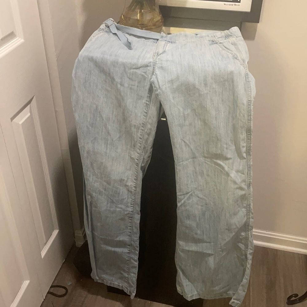 Diesel Low Rise Light Blue Flare & Wide Leg Jeans